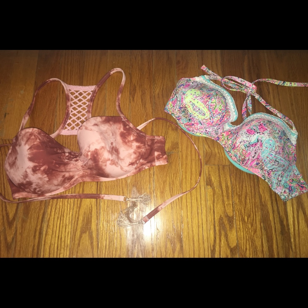 Two bathing suit tops!